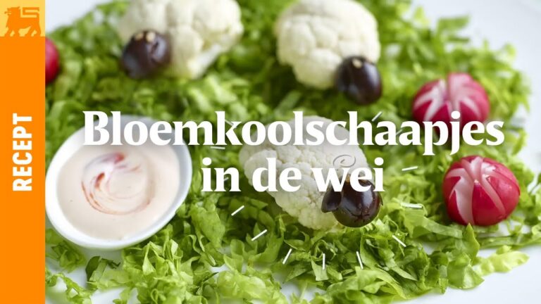 Bloemkoolschaapjes in de wei