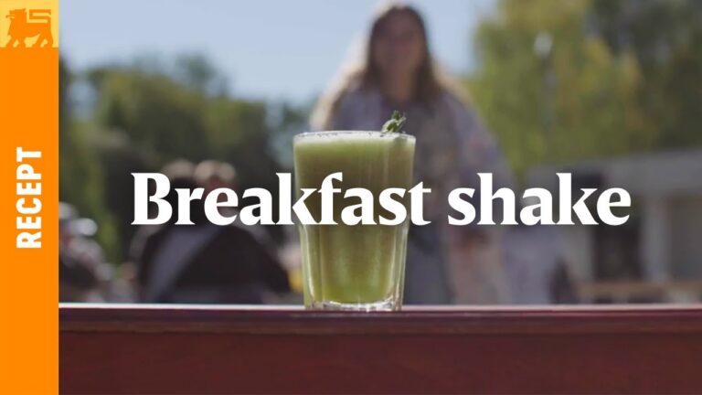 Breakfast shake: Smoothie met komkommer, citroen en munt
