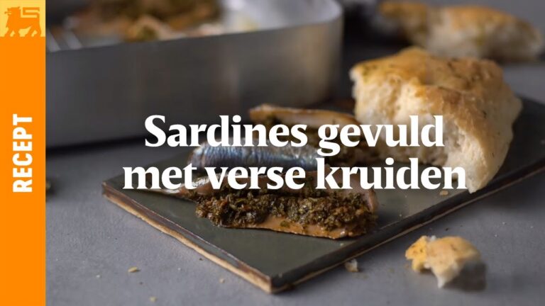 Sardines gevuld met verse kruiden