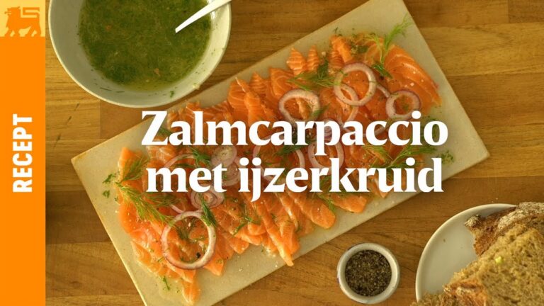 Zalmcarpaccio met ijzerkruid